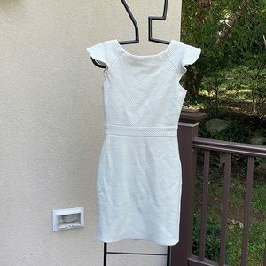 BD junior size 1 white and silver dress